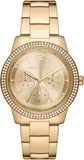 Michael Kors Tibby Chronograph Gold Dial Gold Steel Strap Watch For Women - MK6927 Buy Now By Michael Kors
