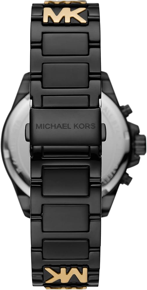 Michael Kors Wren Chronograph Black Dial Two Tone Steel Strap Watch for Women - MK6978 Buy Now By Michael Kors