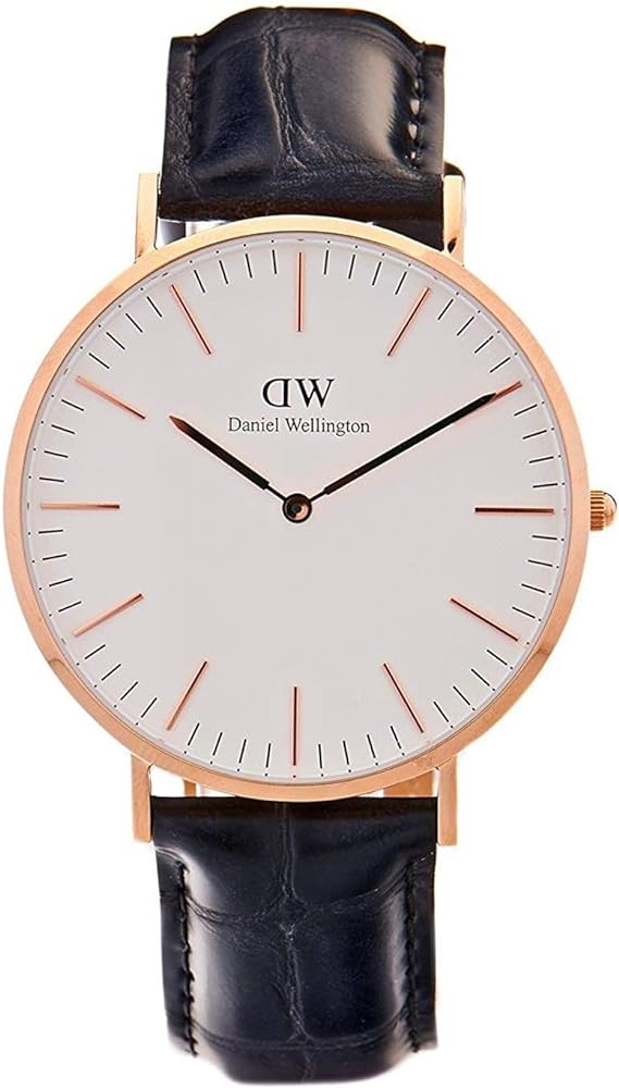 Daniel Wellington Classic Reading White Dial Black Leather Strap Watch For Men - DW00100014 Buy Now By Daniel Wellington