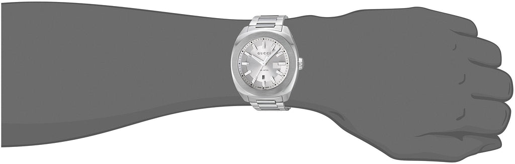 Gucci G Timeless GG2570 Silver Dial Silver Steel Strap Watch For Men - YA142402 Buy Now By Gucci