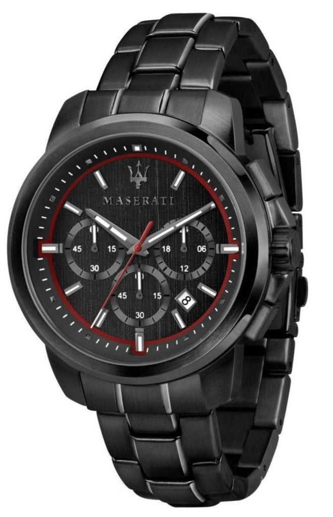 Maserati Successo 44mm Black Dial Black Steel Strap Watch For Men - R8873621014 Buy Now By Maserati