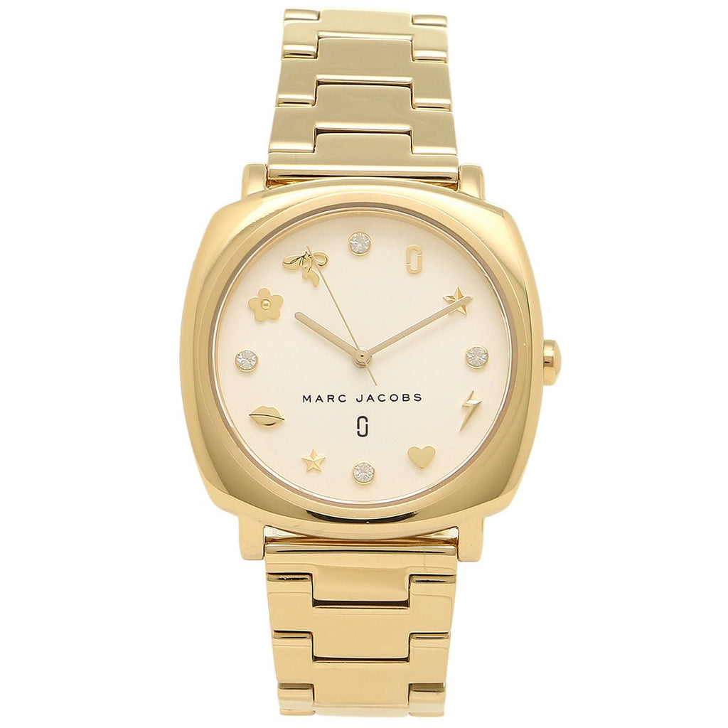 Marc Jacobs Mandy White Dial Gold Steel Strap Watch for Women - MJ3573 Buy Now By Marc Jacobs