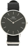 Daniel Wellington Classic Bayswater Black Dial Black NATO Strap Watch For Women - DW00100282 Buy Now By Daniel Wellington