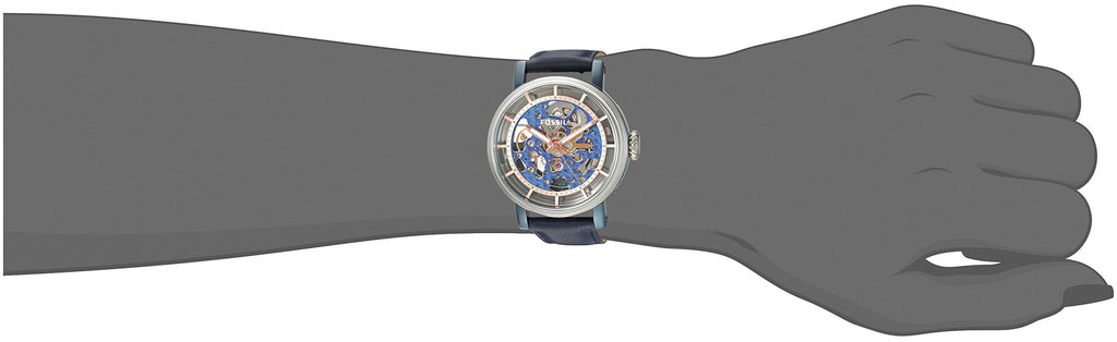 Fossil Boyfriend Skeleton Blue Dial Blue Leather Strap Watch for Women - ME3136 Buy Now By Fossil