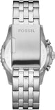 Fossil FB-01 Chronograph Black Dial Silver Steel Strap Watch for Men - FS5827 Buy Now By Fossil