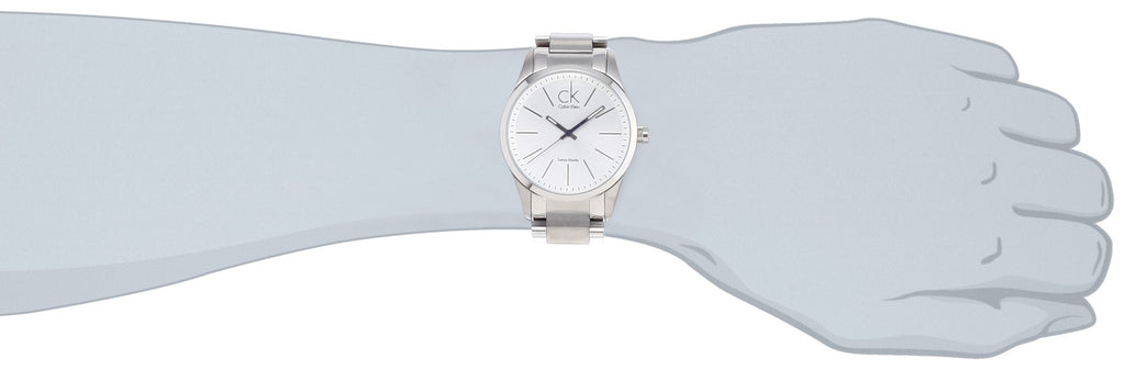 Calvin Klein Bold White Dial Silver Steel Strap Watch for Men - K2241120 Buy Now By Calvin Klein