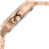 Michael Kors Lennox Three-Hand Black Dial Rose Gold Steel Strap Watch For Women - MK7233 Buy Now By Michael Kors