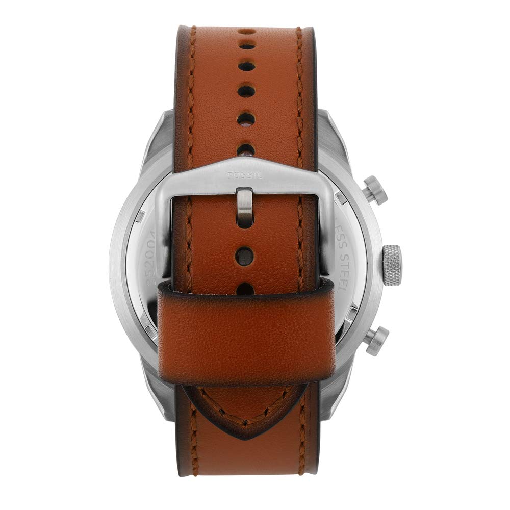 Fossil Bronson Chronograph Green Dial Brown Leather Strap Watch for Men - FS5738 Buy Now By Fossil