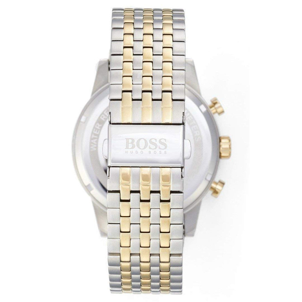 Hugo Boss Navigator White Dial Two Tone Steel Strap Watch for Men - 1513499 Buy Now By Hugo Boss