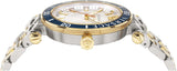 Versace Greca Sport Quartz White Dial Two Tone Steel Strap Watch For Men - VEZ300521 Buy Now By Versace