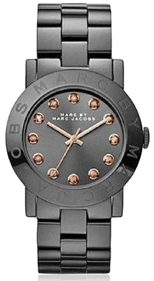 Marc Jacobs Rock Crystal Grey Dial Grey Steel Strap Watch for Women - MBM8596 Buy Now By Marc Jacobs