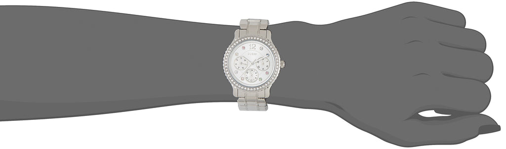 Guess Enchanting Diamonds Silver Dial Silver Steel Strap Watch for Women - W0305L1 Buy Now By Guess