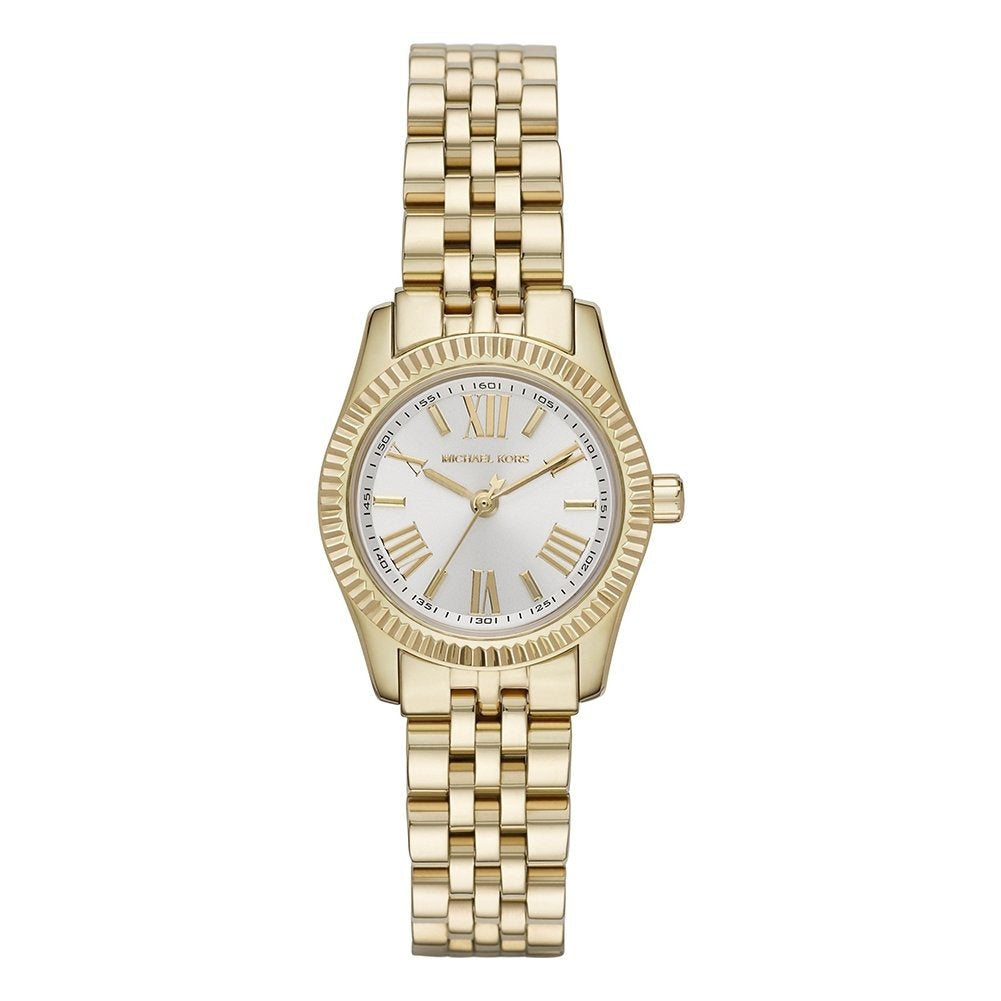 Michael Kors Lexington Quartz Silver Dial Gold Steel Strap Watch For Women - MK3229 Buy Now By Michael Kors