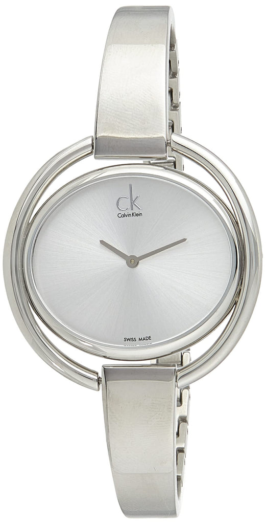 Calvin Klein Impetuous Silver Dial Silver Steel Strap Watch for Women - K4F2N116 Buy Now By Calvin Klein