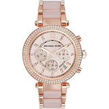 Michael Kors Parker Pink Dial Two Tone Steel Strap Watch for Women - MK5896 Buy Now By Michael Kors