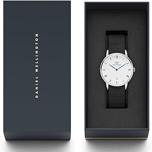 Daniel Wellington Dapper Cornwall White Dial Blue Nylon Strap Watch For Men - DW00100262 Buy Now By Daniel Wellington