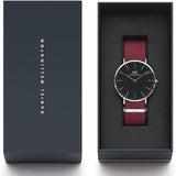 Daniel Wellington Classic Roselyn Black Dial Red NATO Strap Dial Watch For Women - DW00100270 Buy Now By Daniel Wellington