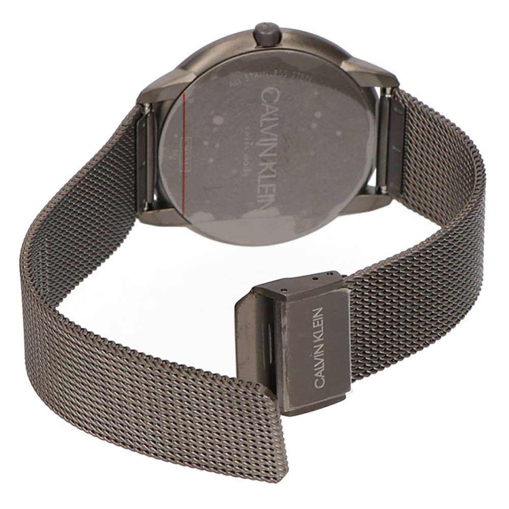 Calvin Klein Minimal Grey Dial Grey Mesh Bracelet Watch for Men - K3M517P4 Buy Now By Calvin Klein