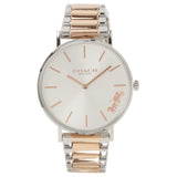 Coach Perry Silver Dial Two Tone Steel Strap Watch for Women - 14503346 Buy Now By Coach