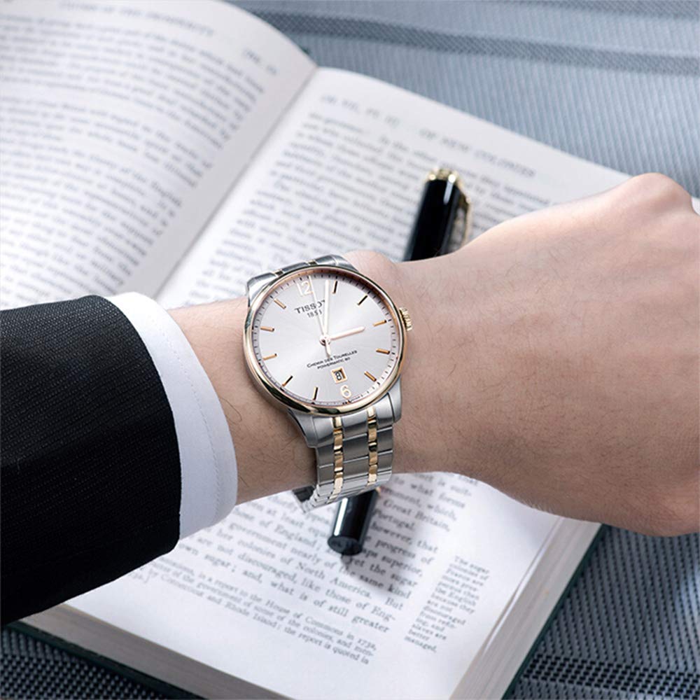 Tissot Chemin Des Tourelles Powermatic 80 Silver Dial Two Tone Steel Strap Watch For Men - T099.407.22.037.00 Buy Now By Tissot
