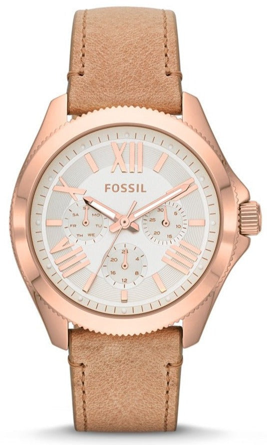 Fossil Cecile White Dial Beige Leather Strap Watch for Women - AM4532 Buy Now By Fossil
