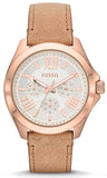 Fossil Cecile White Dial Beige Leather Strap Watch for Women - AM4532 Buy Now By Fossil