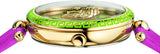 Versace Palazzo Empire Green Dial Pink Leather Strap Watch for Women - VCO150017 Buy Now By Versace