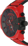 Diesel Mega Chief Chronograph Black Dial Red Rubber Strap Watch For Men - DZ4526 Buy Now By Diesel
