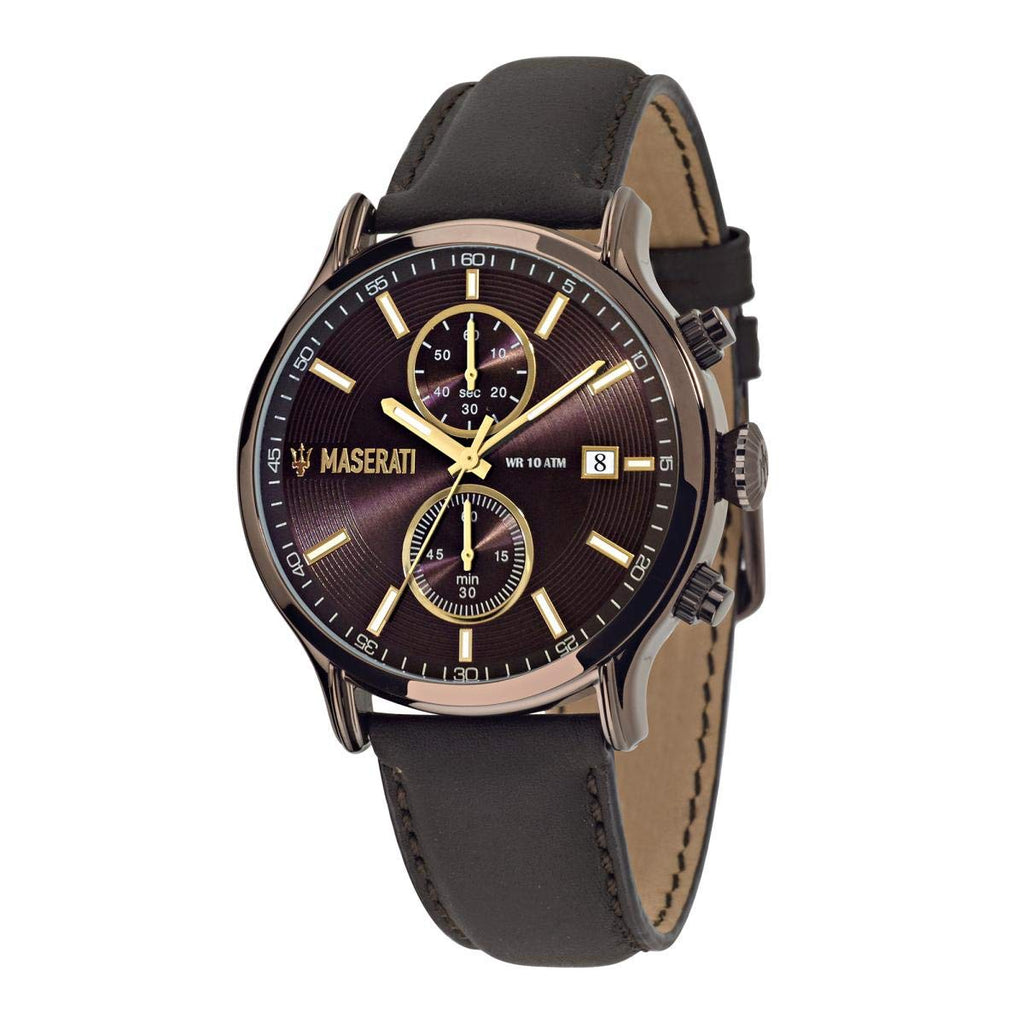 Maserati Epoca Chronograph Brown Dial Brown Leather Watch For Men - R8871618006 Buy Now By Maserati