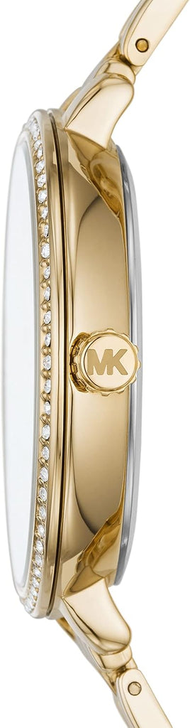 Michael Kors Charley Three-Hand Quartz Gold Dial Gold Steel Strap Watch for Women - MK4399 Buy Now By Michael Kors