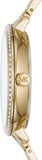 Michael Kors Charley Three-Hand Quartz Gold Dial Gold Steel Strap Watch for Women - MK4399 Buy Now By Michael Kors