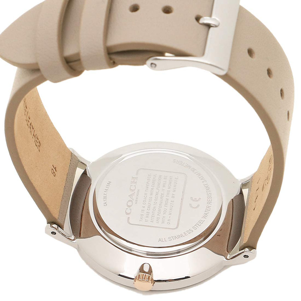 Coach Perry Mother of Pearl Dial Light Grey Leather Strap Watch for Women - 14503245 Buy Now By Coach
