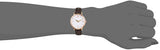 Movado Ultra Slim White Dial Brown Leather Strap Watch For Women - 0607096 Buy Now By Movado