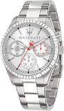 Maserati Competizione Chronograph White Dial Silver Steel Strap Watch For Men - R8853100017 Buy Now By Maserati