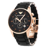 Emporio Armani Sportivo Black Dial Black Steel Strap Watch For Men - AR5905 Buy Now By Emporio Armani