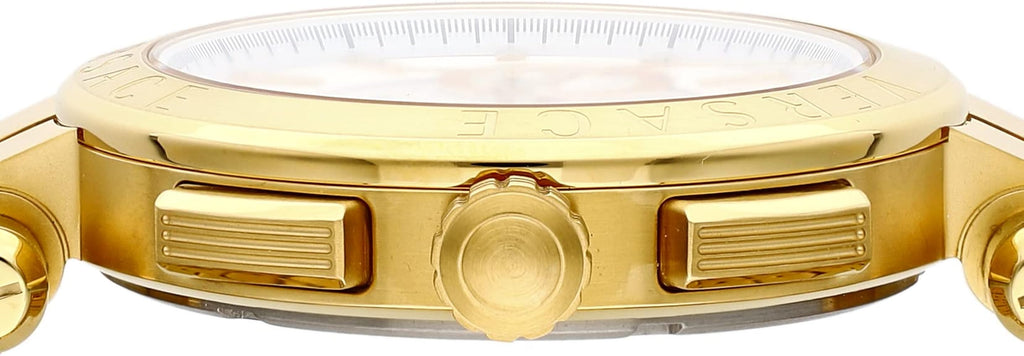 Versace Aion Chronograph White Dial Green Leather Strap Watch for Men - VBR020017 Buy Now By Versace