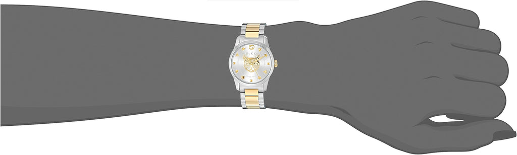 Gucci G Timeless Quartz Silver Dial Two Tone Steel Strap Watch For Women - YA126596 Buy Now By Gucci