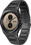 Hugo Boss Steer Chronograph Brown Dial Black Steel Strap Watch For Men - 1514043 Buy Now By Hugo Boss