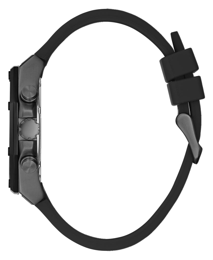 Guess Momentum Black Dial Black Rubber Strap Watch for Men - GW0263G4 Buy Now By Guess