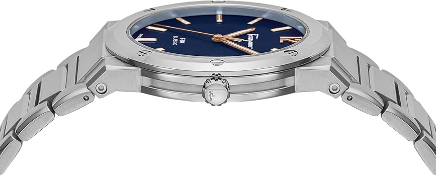 Salvatore Ferragamo F-80 Classic Black Dial Silver Steel Strap Watch for Men - SFDT02423 Buy Now By Salvatore Ferragamo