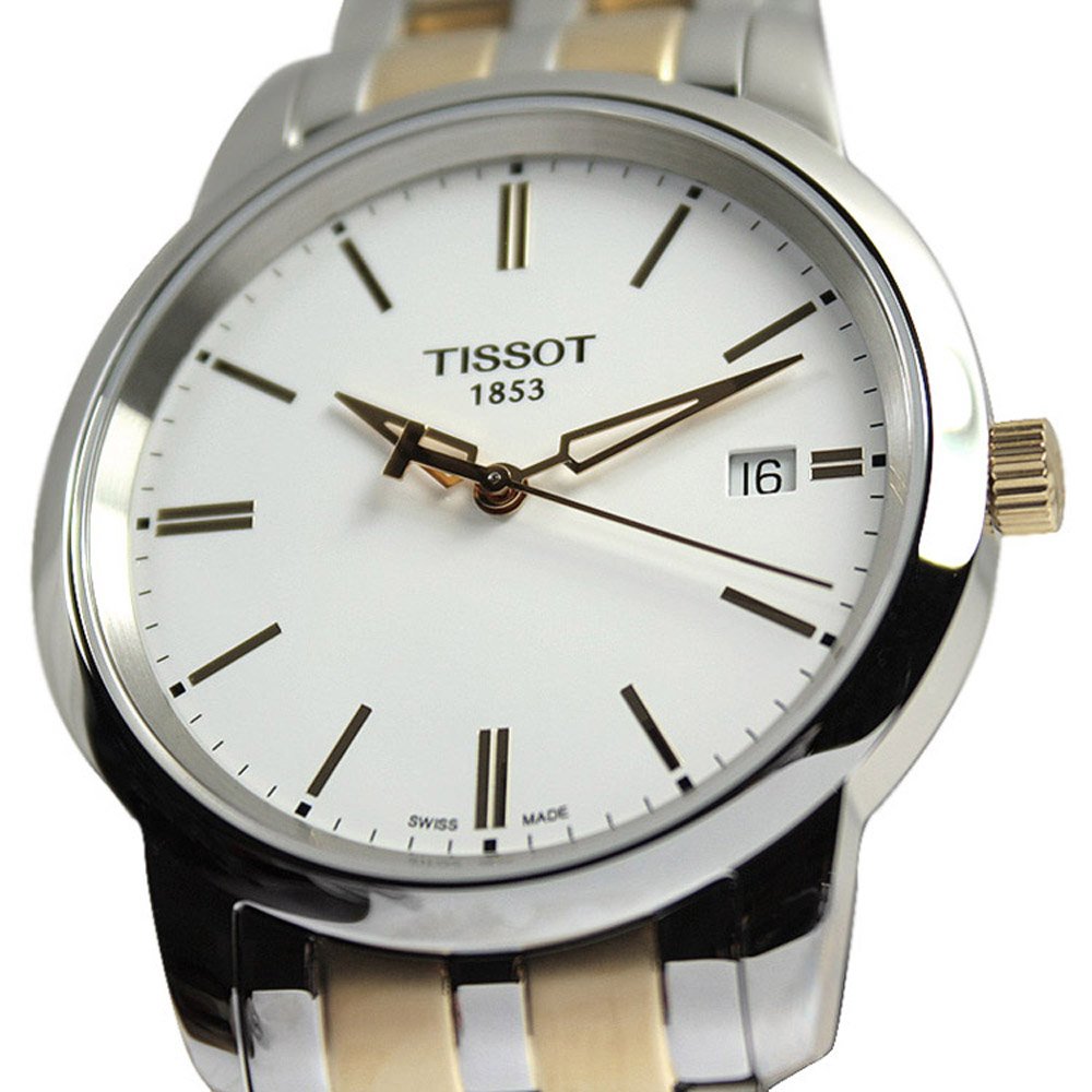 Tissot T Classic Dream White Dial Two Tone Steel Strap Watch for Men - T033.410.22.011.01 Buy Now By Tissot