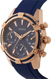 Guess Analog Quartz Blue Dial Blue Rubber Strap Watch For Women - W0562L3 Buy Now By Guess
