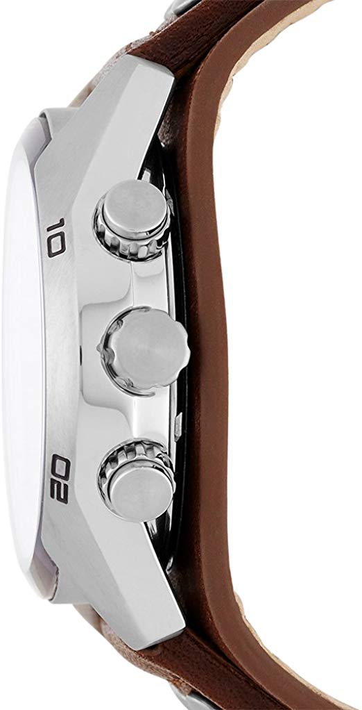 Fossil Coachman Chronograph Black Dial Brown Leather Strap Watch for Men - CH2891 Buy Now By Fossil