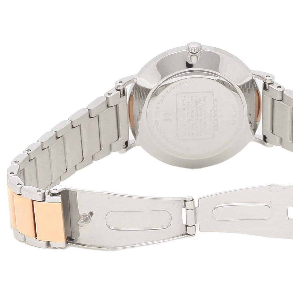 Coach Perry Silver Dial Two Tone Steel Strap Watch for Women - 14503346 Buy Now By Coach