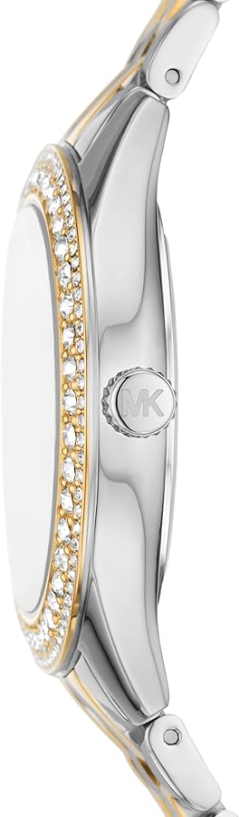 Michael Kors Harlowe Three-Hand Crystals White Dial Two Tone Steel Strap Watch for Women - MK4811 Buy Now By Michael Kors