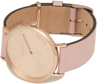 Coach Perry Rose Gold Dial Pink Leather Strap Watch for Women - 14503332-C Buy Now By Coach