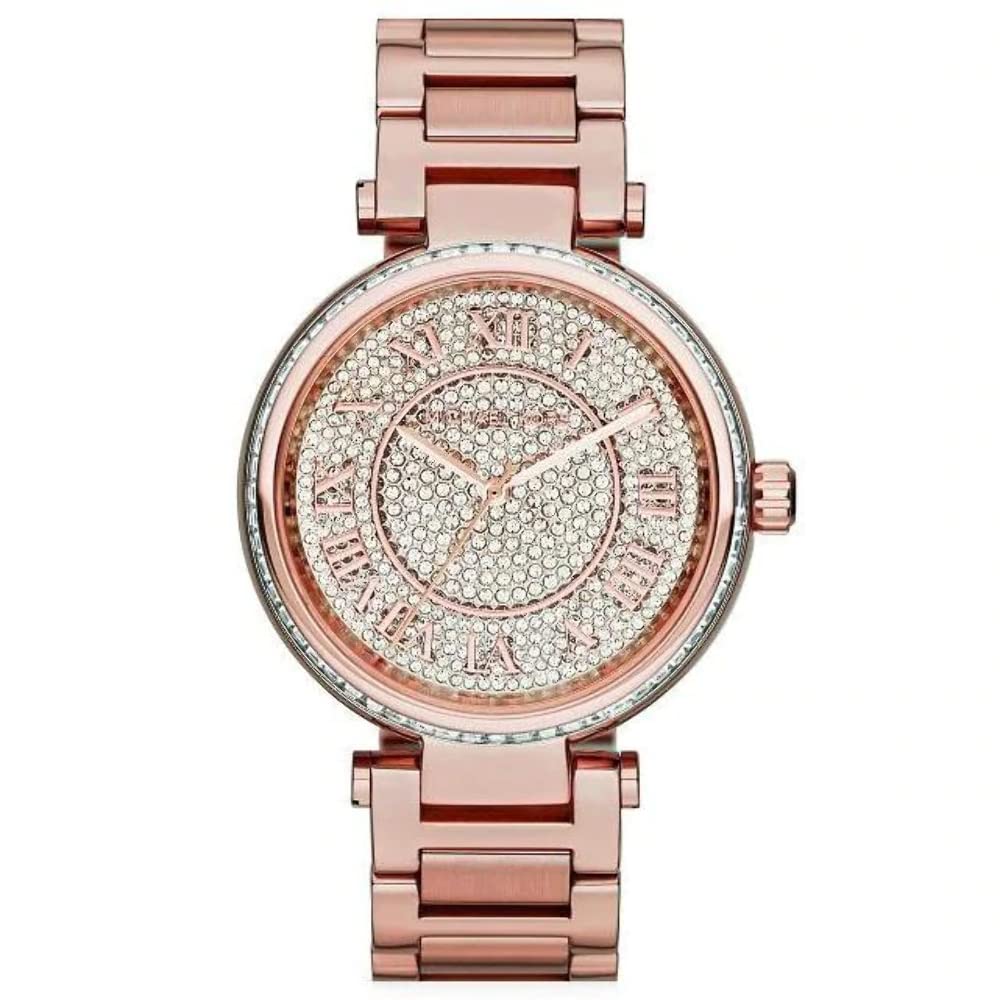 Michael Kors Skylar Rose Gold Dial Rose Gold Steel Strap Watch for Women - MK5868 Buy Now By Michael Kors