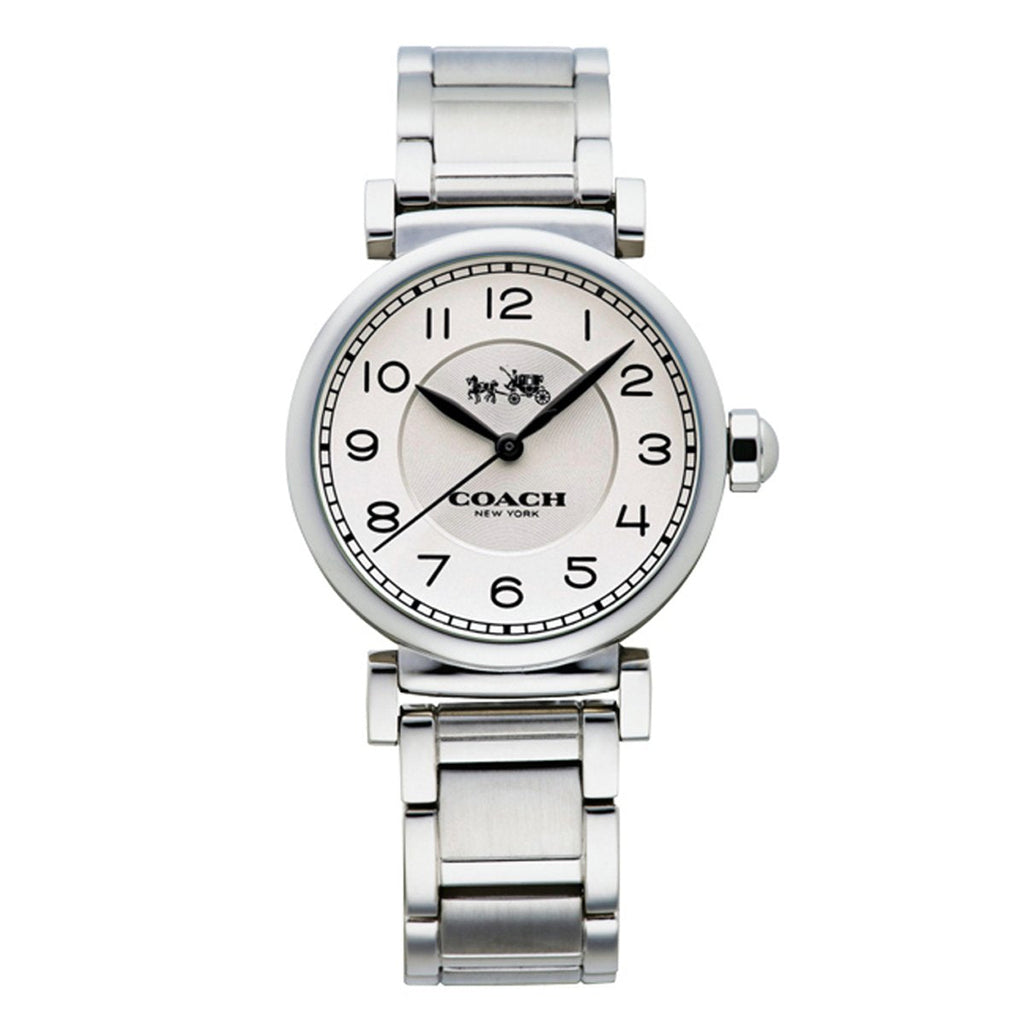 Coach Madison White Dial Silver Steel Strap Watch for Women - 14502394 Buy Now By Coach