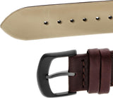 Versace V-Circle Manifesto Black Dial Maroon Leather Strap Watch for Men - VBQ040017 Buy Now By Versace