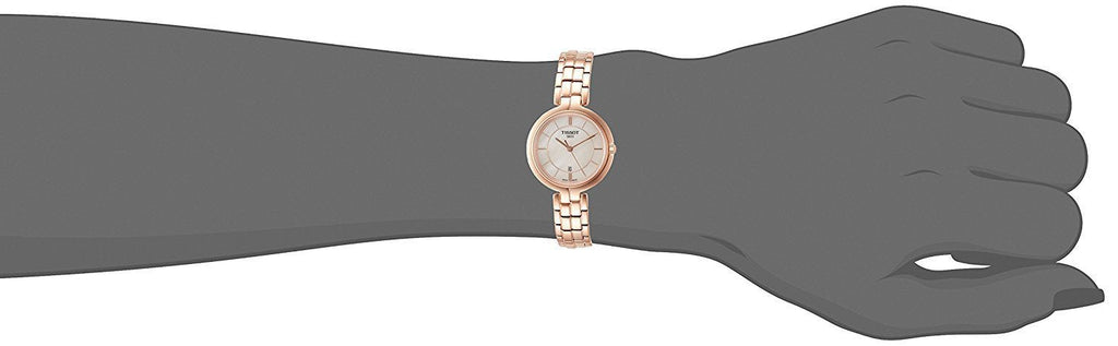Tissot T Lady Flamingo Mother of Pearl Dial Rose Gold Steel Strap Watch For Women - T094.210.33.111.01 Buy Now By Tissot